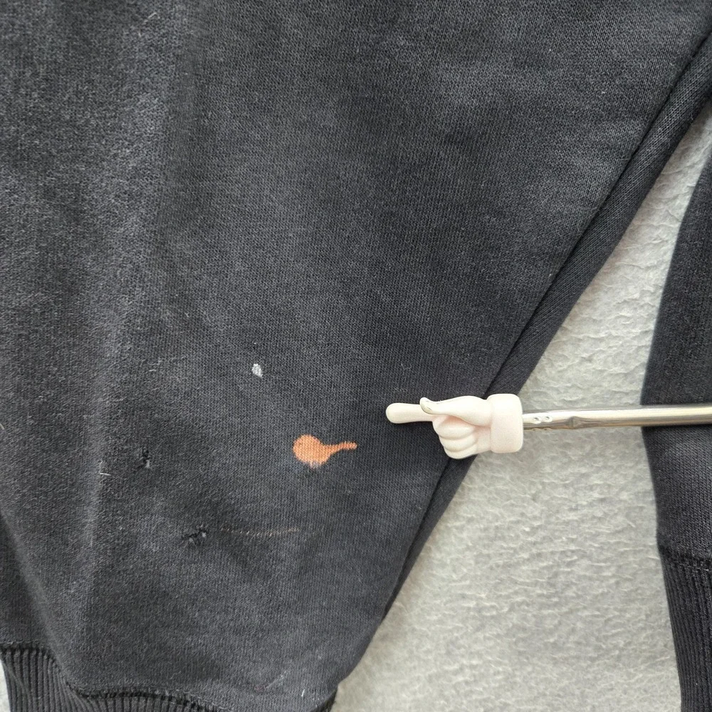 Nike Men Hoodie XL Black Embroidered Fleece Swoosh Sportswear Logo READ